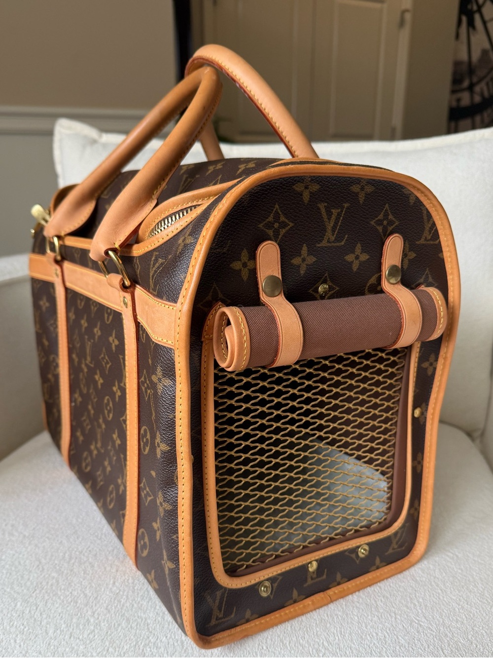 Louis Vuitton Monogram Sac Chien 40 Pet Carrier